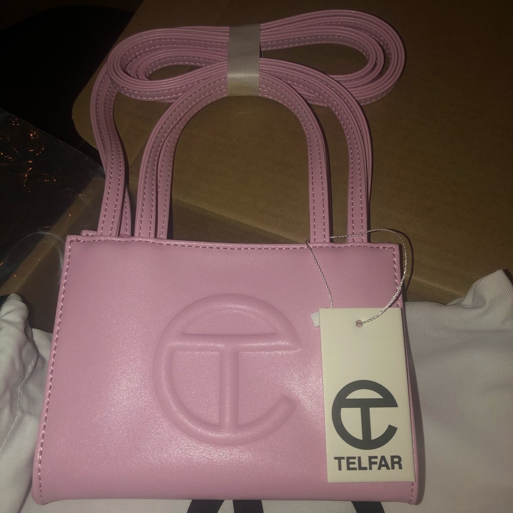 Pink small telfar bag
